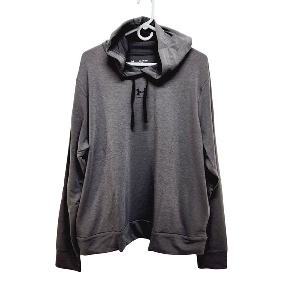 Men's Under Armour UA Rival Terry Cloth Pullover LIGHTWEIGHT Hoodie Size 2XL - Picture 2 of 16